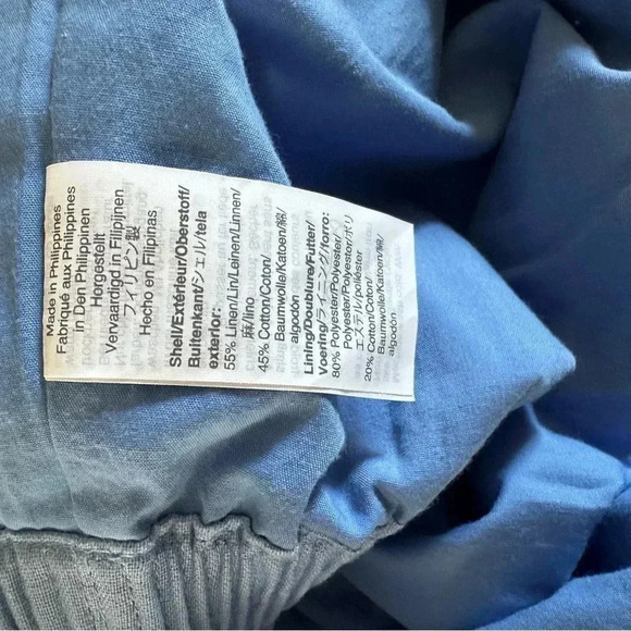 J by J Crew Skirt A-Line Pull On Linen Blend Light Blue Size 6 - Picture 8 of 9